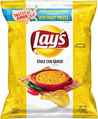 Lay's Potato Chips Chile Con Queso Flavored  
