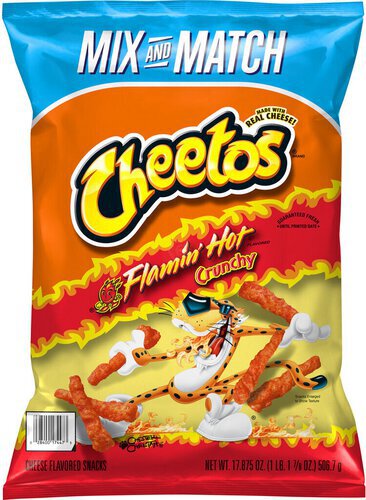 Cheetos Crunchy Cheese Flavored Snacks Flamin' Hot  