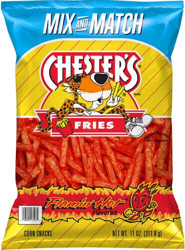 Chester's Fries Corn Snacks Flamin' Hot Flavored