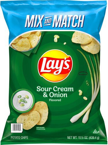 Lay's Potato Chips Sour Cream & Onion Flavored 