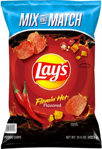 Lay's Potato Chips Flamin' Hot Flavored