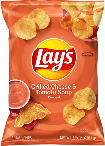 Lay's Potato Chips Grilled Cheese & Tomato Soup Flavored