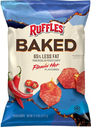 Ruffles Baked Potato Crisps Flamin' Hot Flavored