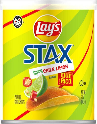 Lay's Stax Potato & Corn Crisps Spicy Chile Limon Flavored 