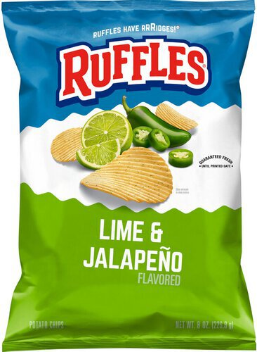 Ruffles Potato Chips Lime & Jalapeno Flavored