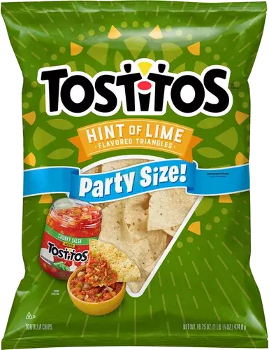 Tostitos Tortilla Chips Hint of Lime Flavored