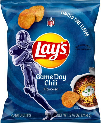 Lay's Potato Chips Game Day Chili Flavored