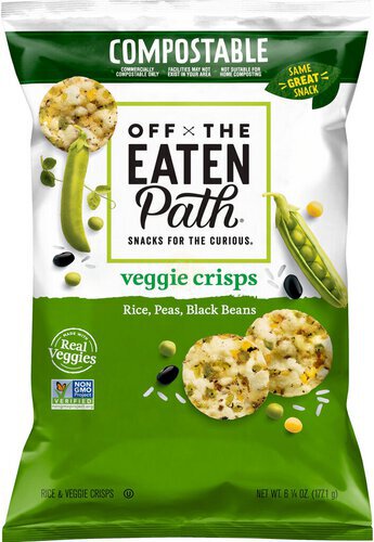 Off The Eaten Path Rice & Veggie Crisps Rice Peas Black Beans