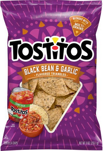 Tostitos Tortilla Chips Black Bean And Garlic Flavored