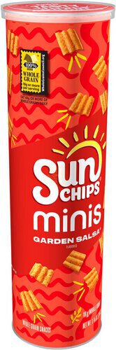 SunChips Minis Whole Grain Snacks Garden Salsa Flavored