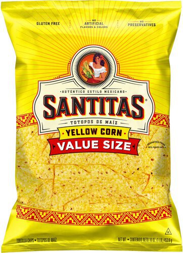 Santitas Tortilla Chips Yellow Corn 