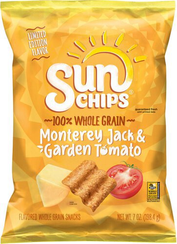 SunChips Whole Grain Snacks Monterey Jack & Garden Tomato  
