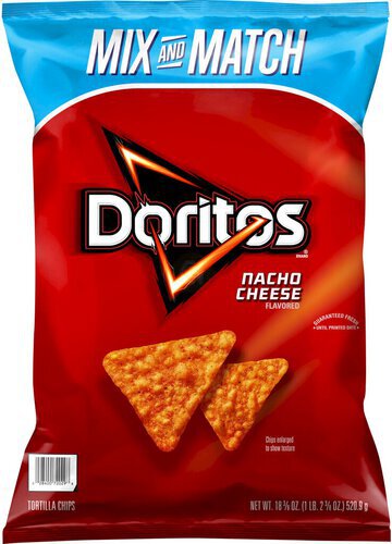 Doritos Tortilla Chips Nacho Cheese Flavored 