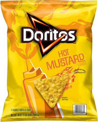 Doritos Flavored Tortilla Chips Hot Mustard Flavored