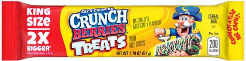 Cap'n Crunch's With Rice Crisps Cereal Bar Crunch Berries