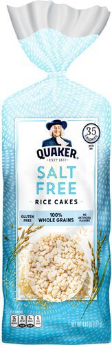 Quaker Rice Cakes Salt Free  