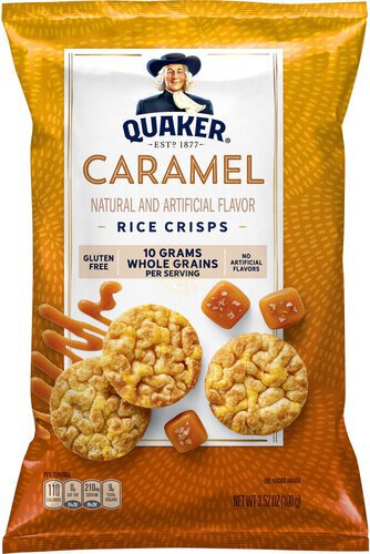 Quaker Rice Crisps Caramel 