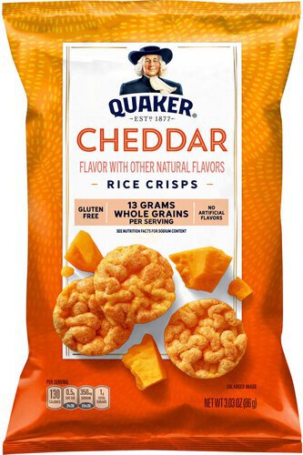 Quaker Rice Crisps Cheddar 