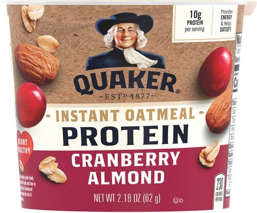 Quaker Protein Instant Oatmeal Cranberry Almond 