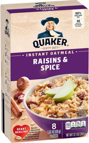 Quaker Instant Oatmeal Raisin & Spice  