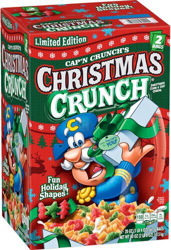 Cap'n Crunch Christmas Crunch Sweetened Corn & Oat Cereal    