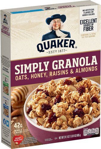 Quaker Simply Granola Oats Honey Raisins & Almonds  