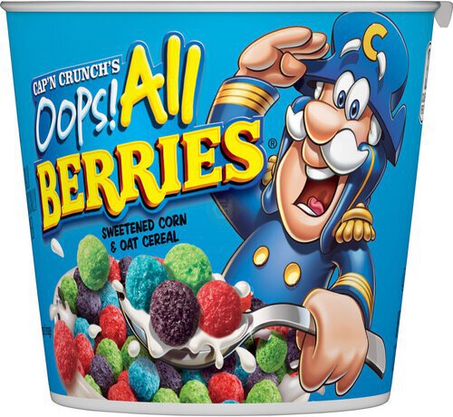 Cap'n Crunch Sweetened Corn & Oat Cereal Oopps All Berries  