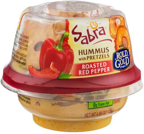 Sabra Hummus Red Pepper wPretzels   