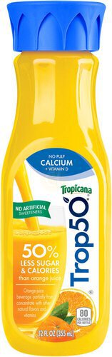 Tropia Trop No Pulp Juice Beverage Orange 