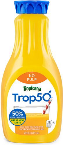 Tropia Trop Juice Beverage Orange No Pulp   
