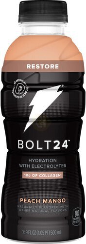 Gatorade Bolt Restore Hydration With Elerolytes Peach Mango 