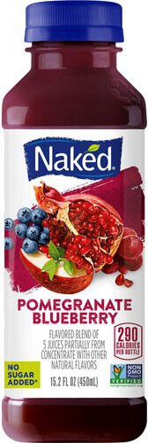 Naked % Juice Blend Pomegranate Blueberry Flavored