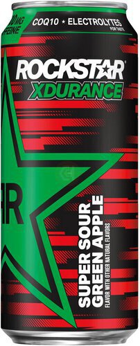 Rockstar Xdurance Sugar Free Energy Drink Super Sour Green Apple  