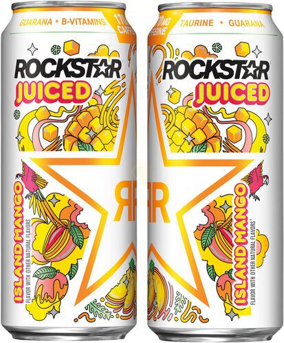 Rockstar Juiced Energy Drink Island Mango Flavor  