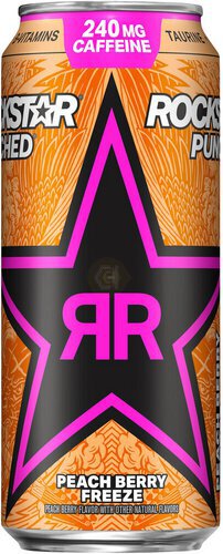 Rockstar Punched Energy Drink Peach Berry Freeze  