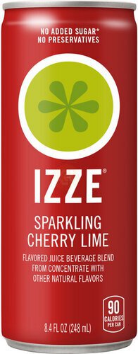 Izze Sparkling Juice Beverage Cherry Lime Flavored  