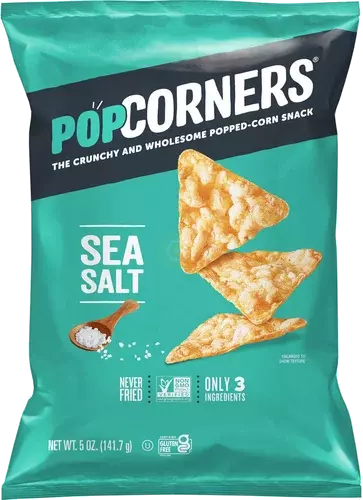Popcorners The Crunchy And Wholesome Popped Corn Snack Sea Salt