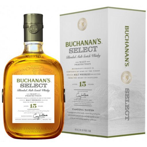 BUCHANANS SELECT BLENDED MALT SCOTCH WIHISKY 15 YEAR - Wine Expo