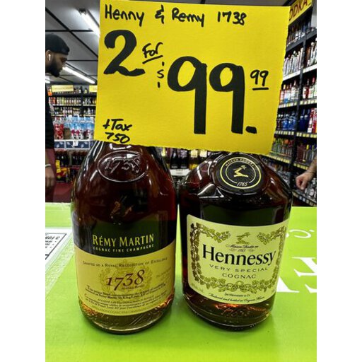 Remy Martin 1738 $ Hennessy VS 750ML - Bailey Discount Liquor