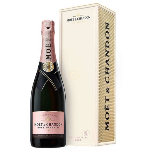 MOËT & CHANDON BRUT & ROSÉ セット Moet & Chandon Rose Imperial, Brut champagne - Metal Gift Box