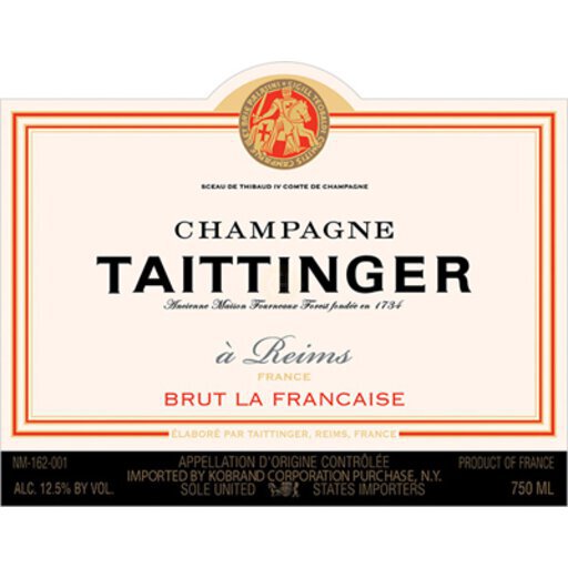 Taittinger Brut La Francaise Champagne - S R LIQUORS