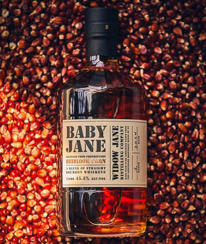 Baby Jane Bourbon heirloom corn  by Widow Jane