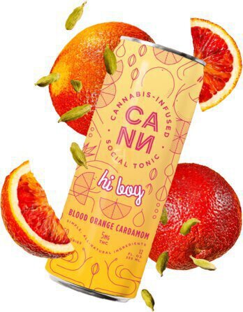 Cann Hi Boy 5mg Thc Blood Orange Cardamom Thc Seltzer Non Alcoholic