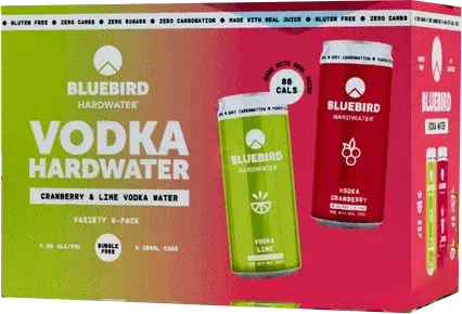 Combo: Bluebird Hardwater Vodka + Water Variety Pack