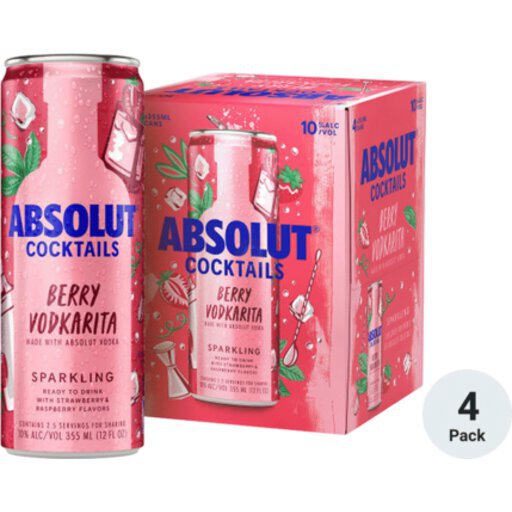 Absolut Cocktails Raspberry Lemonade - Vern's Retail Liquor, Topeka, KS ...