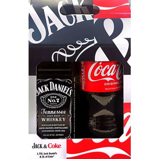 Jack Daniel's Old No. 7 Tennessee Whiskey With Coke Gift Set 1.75L