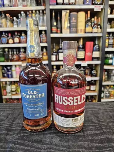 Old Forester Barrel Strength Store Pick + Russell's Reserve Single Barrel