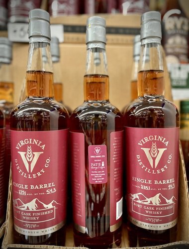 VIRGINIA DISTILLERY- CASK STRENGTH- PAT'S STORE PICK