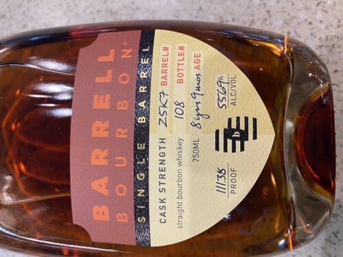 Barrell Single Barrel Cask Strength (Z5K7)