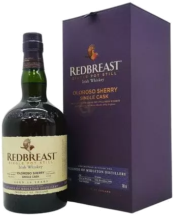 Redbreast Single Cask 16 year old, Oloroso Sherry Single Pot Stil